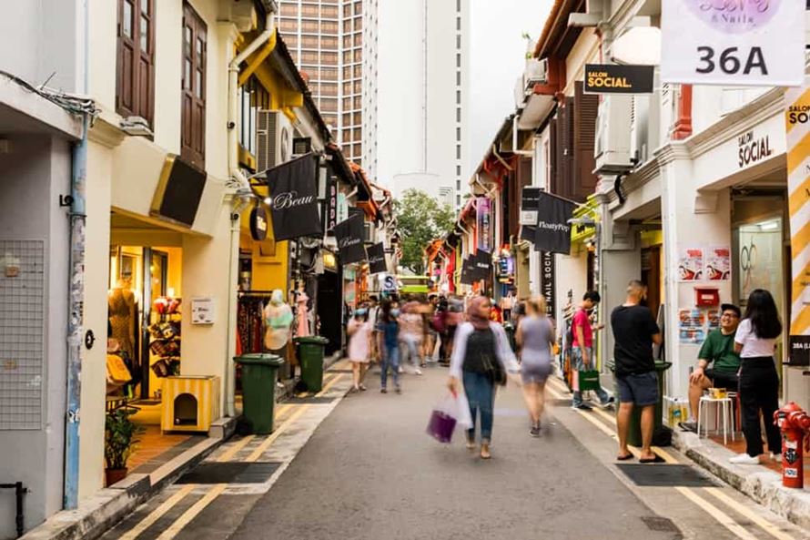 haji lane during the daytime market