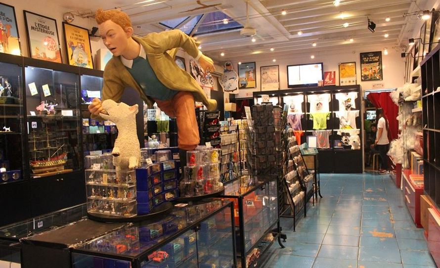 Tintin-themed goodies in Chinatown