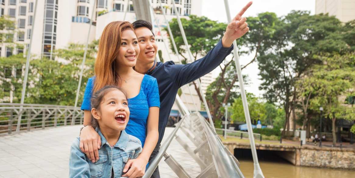Tourists in Singapore